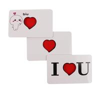 Snap Change Heart Card Trick - Magic Love Reveal Prop for Close-Up Romantic Illusions & Interactive Confession Shows - 11x7cm Paper Gimmick