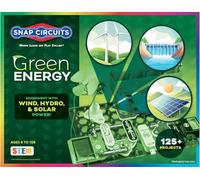 Snap Circuits Green Energy Electronics Exploration Kit | Over 125 Exciting STEM Projects | Full Color Project Manual | 45+ Snap Circuits Parts | STEM Educational Toys for Kids 8+