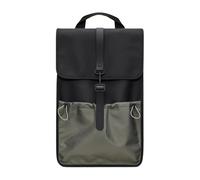 Snap closure backpack with laptop pocket - unisex - Rains - Backpacks - Black - ONE SIZE - Bags ONE SIZE