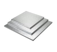 Snap Dragon 35 cm Square Cake Board, Silver