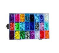 Snap Fastener Kit Heart Shape 360 Sets Plastic for Shirts and Bags