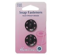 Snap Fastners Black [21mm]