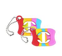 Snap Fidget Toy,Hand Grip Funny Suction Cup Stress Relief Toy Click Finger Sensory Fidget Toy Silicone Push Pop Toy Noise Making Squeeze Grab Snap Toy Party Popper
