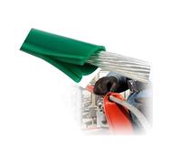 Snap-Fit High Voltage Cable Protection Sleeve,Silicone Rubber Insulating Tube,for Work & Circuit Repair(Green-25ft/8m,ID 16mm/0.63in)