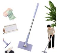 Snap Grip Mini Mop,2026 Upgrade Automatic Cloth Changing Mini Mop,Clever Snap-Grip MiniMop,Zero Touch Minimop,360° Rotating Mini Mops With Automatic Cloth Changing,BathroomMops (purple, 71cm)
