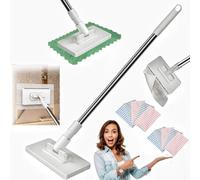 Snap Grip Mini Mop,Disposable Towel Clip-On Mop-Hands-Free Cloth Change, 180° Rotating Head & Portable Design for Quick Wet/Dry Cleaning of Floors, Bathroom & Kitchen 2026 (10, 100cm)