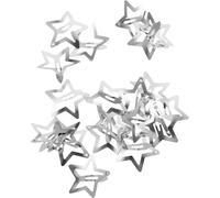 Snap Hair Clips Silver 20pcs Metal Five-pointed Star for Women | Cute Kawaii Styling, Convenient to Use and Not Easily Deformed or Broken, School and Home Use