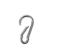Snap Hooks 304 Stainless Steel Spring Snap Hook - Key Ring Buckle outdoor 300 Lbs Heavy Duty safety hook hoist buckle chain buckle pet rop(1 Pcs)