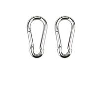 snap lock hooks, 304 Stainless Steel Carabiner Snap Hook with Eyelet Spring Buckle Key Ring M4 M5 M6 M7 M8 M9 M10 M11 M12(M11,2PCS)