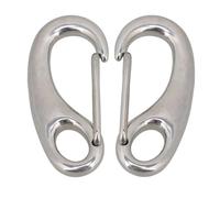 snap lock hooks, 304 Stainless Steel Egg Shape Spring Snap Multifunctional Hiking Camping Belt Carabiner Quick Release Hook 10Pcs/5Pcs/2Pcs(2pcs)