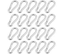 snap lock hooks, 316 Stainless Steel Multifunctional Spring Snap M4 M5 M6 M7 M8 Carabiner Quick Link Lock Ring Hook(20pcs,M8)