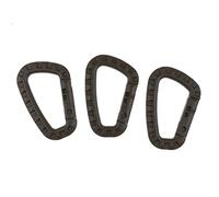 snap lock hooks, 6/3pcs Tactical Carabiner Carabina Karabiner Clip Plastic Cadet Hiking Camping(3pcs Tan)