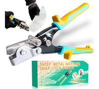 Snap Lock Punch Sheet Metal Notcher for Vinyl Aluminum Siding and Plastic Skirting, SnapLock Gutter Crimping Tool, 9 Inches
