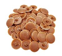 Snap-On Bifix Cover Caps to Use with Phillips Ph2 & Pozidrive Pz2 Pozi Screws - Pack of 50 Biffix Covers : Myrtlewood Brown