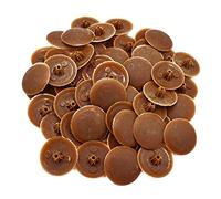 Snap-On Bifix Cover Caps to Use with Phillips Ph2 & Pozidrive Pz2 Pozi Screws - Pack of 50 Biffix Covers : Teak Brown