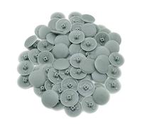Snap-On Bifix Cover Caps to Use with Phillips Ph2 & Pozidrive Pz2 Pozi Screws - Pack of 50 Biffix Covers : Blue Grey