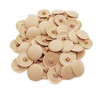 Snap-On Bifix Cover Caps to Use with Phillips Ph2 & Pozidrive Pz2 Pozi Screws - Pack of 50 Biffix Covers : Almond