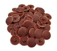 Snap-On Bifix Cover Caps to Use with Phillips Ph2 & Pozidrive Pz2 Pozi Screws - Pack of 50 Biffix Covers : Auburn Brown