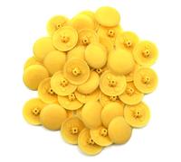 Snap-On Bifix Cover Caps to Use with Phillips Ph2 & Pozidrive Pz2 Pozi Screws - Pack of 50 Biffix Covers : Yellow