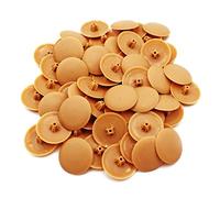 Snap-On Bifix Cover Caps to Use with Phillips Ph2 & Pozidrive Pz2 Pozi Screws - Pack of 50 Biffix Covers : Mustard Yellow