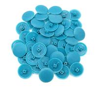 Snap-On Bifix Cover Caps to Use with Phillips Ph2 & Pozidrive Pz2 Pozi Screws - Pack of 50 Biffix Covers : Turquoise Blue