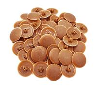 Snap-On Bifix Cover Caps to Use with Phillips Ph2 & Pozidrive Pz2 Pozi Screws - Pack of 50 Biffix Covers : Caramel Brown