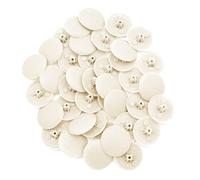 Snap-On Bifix Cover Caps To Use with Phillips Ph2 & Pozidrive Pz2 Pozi Screws - Pack Of 50 Biffix Covers : Antiue White