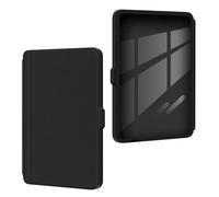 Snap-On Locking Case with Auto Wake/Sleep for 6" Kobo eReader - Clear Acrylic Back Cover Black