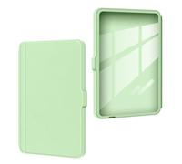 Snap-On Locking Case with Auto Wake/Sleep for 6" Kobo eReader - Clear Acrylic Back Cover MatchaGreen