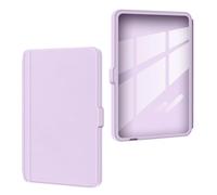 Snap-On Locking Case with Auto Wake/Sleep for 6" Kobo eReader - Clear Acrylic Back Cover Purple