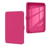 Snap-On Locking Case with Auto Wake/Sleep for 6" Kobo eReader - Clear Acrylic Back Cover Raspberry