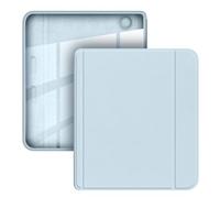 Snap-On Locking Case with Auto Wake/Sleep for 7" Kobo eReader - Clear Acrylic Back Cover FrostedBlue