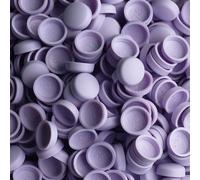 Snap-On Two Piece Dome Screw Cover Caps - Pack of 50 Small Matt Caps & Bases : Heather Lilac