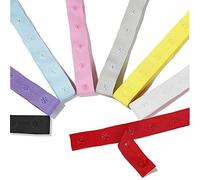 Snap Popper Tape Ribbon,Press Stud Fasten. 2.5cms Spacing Distance Fastening Trim.8 Colours Pastel and Brights;Black or White. Apparel,Duvet,Curtains Neotrims UK. Black, 10 Yards