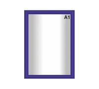 Snap Poster Frames | Certificate Photo Display | Clip Poster Holders for Retail And Advertising Displays | Notice Sign Board Frame for Walls (Blue Colour) (1, A1 (594 x 841mm))
