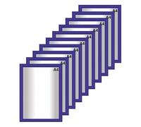Snap Poster Frames | Certificate Photo Display | Clip Poster Holders for Retail And Advertising Displays | Notice Sign Board Frame for Walls (Blue Colour) (10, A4 (210 x 297mm))