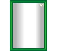 Snap Poster Frames | Certificate Photo Display | Clip Poster Holders for Retail And Advertising Displays | Notice Sign Board Frame for Walls (Green Colour) (1, A1 (594 x 841mm))