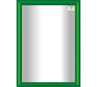 Snap Poster Frames | Certificate Photo Display | Clip Poster Holders for Retail And Advertising Displays | Notice Sign Board Frame for Walls (Green Colour) (1, A4 (210 x 297mm))