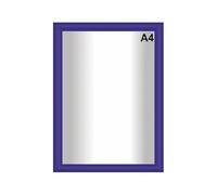 Snap Poster Frames | Certificate Photo Display | Clip Poster Holders for Retail And Advertising Displays | Notice Sign Board Frame for Walls (Blue Colour) (1, A4 (210 x 297mm))
