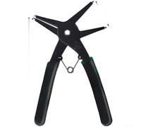 Snap Ring Pliers, 13.6 x 2.6 cm Heavy Duty Circlip Pliers for Internal and External Retaining Rings High Carbon Steel Construction Professional Automotive Repair Use(Extra-Large Bulk)