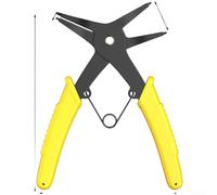 Snap Ring Pliers, 13.6 x 2.6 cm Heavy Duty Circlip Pliers for Internal and External Retaining Rings High Carbon Steel Construction Professional Automotive Repair Use(Bulk)