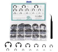 Snap Ring Retaining Ring 450 Pieces 13 Sizes 1.5 m - 15 m Carbon Steel Set Circlip Locking Ring Washer with Plastic Box 1 Piece Pliers