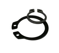 Snap Ring Set,C-Clips,10/25/50pcs M3 to M40 304 Stainless Steel Black 65mn 3-40mm Shaft C Type External Circlip Bearing Retaining Clip Snap Ring(Black 65mn Steel,M28 10pcs)