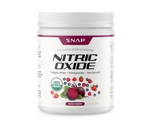 Snap Supplements Beetroot Powder, Cardiovascular Superfood, Organic Beetroot, Red Spinach, and Pomegranate, 30 Servings