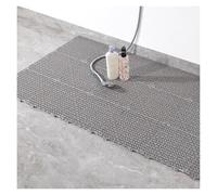 Snap Together Flooring Easy Installation Patio Deck Tiles Interlocking Floor Mats Laundry Room and Kitchen(Grey,24pieces)