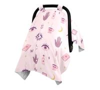 Snap Window Baby Car Seat Canopy Shield Baby from Sun Wind Public | Skin Friendly Newborns Travel Cover Baby Car Seat Usage Plus Witch's Essentials
