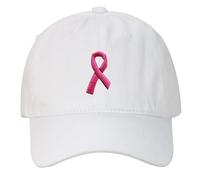 Snapback Cap Blue Breast Cancer Hats for Women, Embroidered Adjustable Breast Cancer Awareness Hat, Breast Cancer Gifts for Women Cap Wine Red, White, One Size