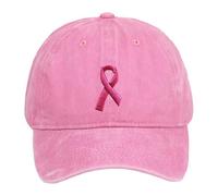 Snapback Cap Blue Breast Cancer Hats for Women, Embroidered Adjustable Breast Cancer Awareness Hat, Breast Cancer Gifts for Women Cap Wine Red, pink, One Size