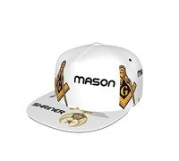 Snapback Cap Masonic Shriner Split Baseball Cap Outdoor Cap Breathable Trucker Hat for Adult, Boys, Youth