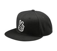 Troy Lee Designs Flat Bill Peace Snapback Cap, black for Men